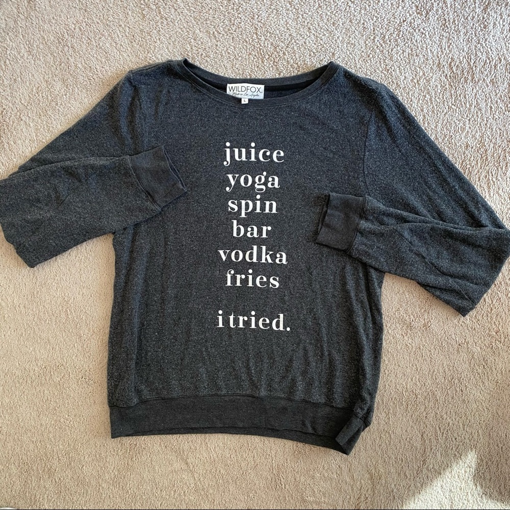 Wildfox Baggy Beach Jumper sweatshirt size L VGUC